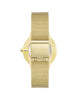 Gold Analog Bangle Watch with Dual Time Functions One Size Women