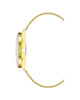 Gold Bangle Quartz Watch with Stainless Steel Mesh Wristband One Size Women