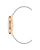 Rose Gold Analog Bangle Watch One Size Women