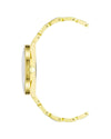 Gold Metal Classic Quartz Watch One Size Women