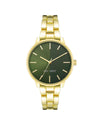 Classic Gold Metal Analog Womens Quartz Watch One Size Women