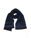 Logo Fringed Scarf One Size Men