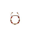 Authentic NIALAYA Red CZ Carnelian Pearl Bracelet S Women