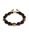 NIALAYA Red and Gold Multicolor CZ Bracelet S Women