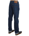 Baggy Loose Blue Wash Jeans with Logo Details by ACHT W34 US Men