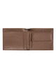 Tumbled Leather Mens Wallet with Coin Compartment and Card Holder One Size Men