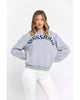 Oversized Round-neck Sweatshirt with Maxi Lettering S Women