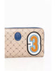 Trussardi Zip Wallet with 70s Print and Numeric Patch One Size Men