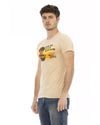 Printed Short Sleeve T-Shirt with Round Neck 2XL Men