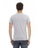 Short Sleeve Round Neck T-shirt with Front Print XL Men