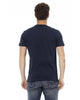 Short Sleeve T-shirt with Round Neck and Front Print 3XL Men