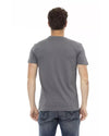 Short Sleeve T-shirt with Round Neck - Front Print M Men