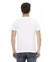 Short Sleeve T-shirt with Round Neck and Front Print L Men