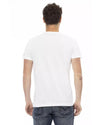 Short Sleeve T-shirt with Round Neck and Front Print S Men