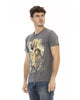 Printed Round Neck Short Sleeve T-Shirt XL Men