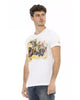 Short Sleeve T-shirt with Round Neck and Front Print M Men