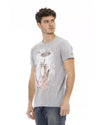 Short Sleeve T-shirt with Front Print 2XL Men