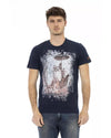 Short Sleeve T-shirt with Front Print XL Men