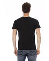 Short Sleeve T-shirt with Round Neck and Front Print 2XL Men