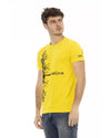 Short Sleeve T-shirt with Round Neck - Front Print L Men