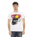 Printed Short Sleeve T-shirt with Round Neck 3XL Men