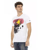 Printed Short Sleeve T-shirt with Round Neck M Men