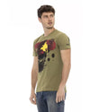 Short Sleeve T-shirt with Front Print 3XL Men