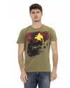 Short Sleeve T-shirt with Front Print S Men