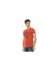 Front Print Short Sleeve T-Shirt with Round Neck L Men