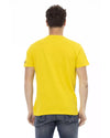 Front Print Short Sleeve T-shirt with Round Neck 3XL Men