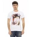 Front Print Short Sleeve T-shirt 2XL Men