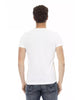 Short Sleeve T-shirt with V-neck and Front Print 2XL Men