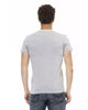 Front Print V-Neck T-shirt L Men