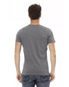 Short Sleeve T-Shirt with Round Neck and Front Print M Men