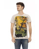 Short Sleeve T-shirt with Round Neck - Front Print 3XL Men