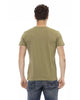 Short Sleeve T-shirt with Round Neck and Front Print 2XL Men