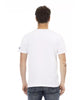 Front Print Short Sleeve T-shirt with Round Neck L Men