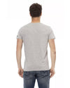 Short Sleeve T-shirt with Round Neck - Front Print S Men