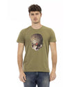 Short Sleeve T-shirt with Front Print S Men