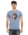 Short Sleeve T-shirt with Front Print 2XL Men