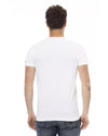 Short Sleeve Round Neck T-shirt with Front Print S Men