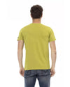 Short Sleeve Round Neck T-shirt with Front Print XL Men