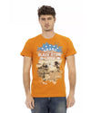 Short Sleeve T-shirt with Front Print S Men