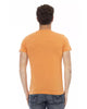 V-Neck Short Sleeve T-shirt with Front Print XL Men