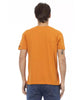 Short Sleeve V-Neck T-Shirt with Front Print S Men