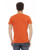 Front Print Short Sleeve V-Neck T-Shirt XL Men