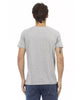 Short Sleeve T-shirt with V-neck and Front Print 3XL Men