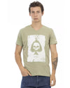 Printed V-neck Short Sleeve T-shirt 2XL Men