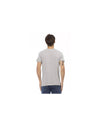 Front Print Short Sleeve V-Neck T-Shirt M Men