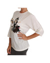 DOLCE &amp; GABBANA White Multicolor Figure Family T-shirt 38 IT Women